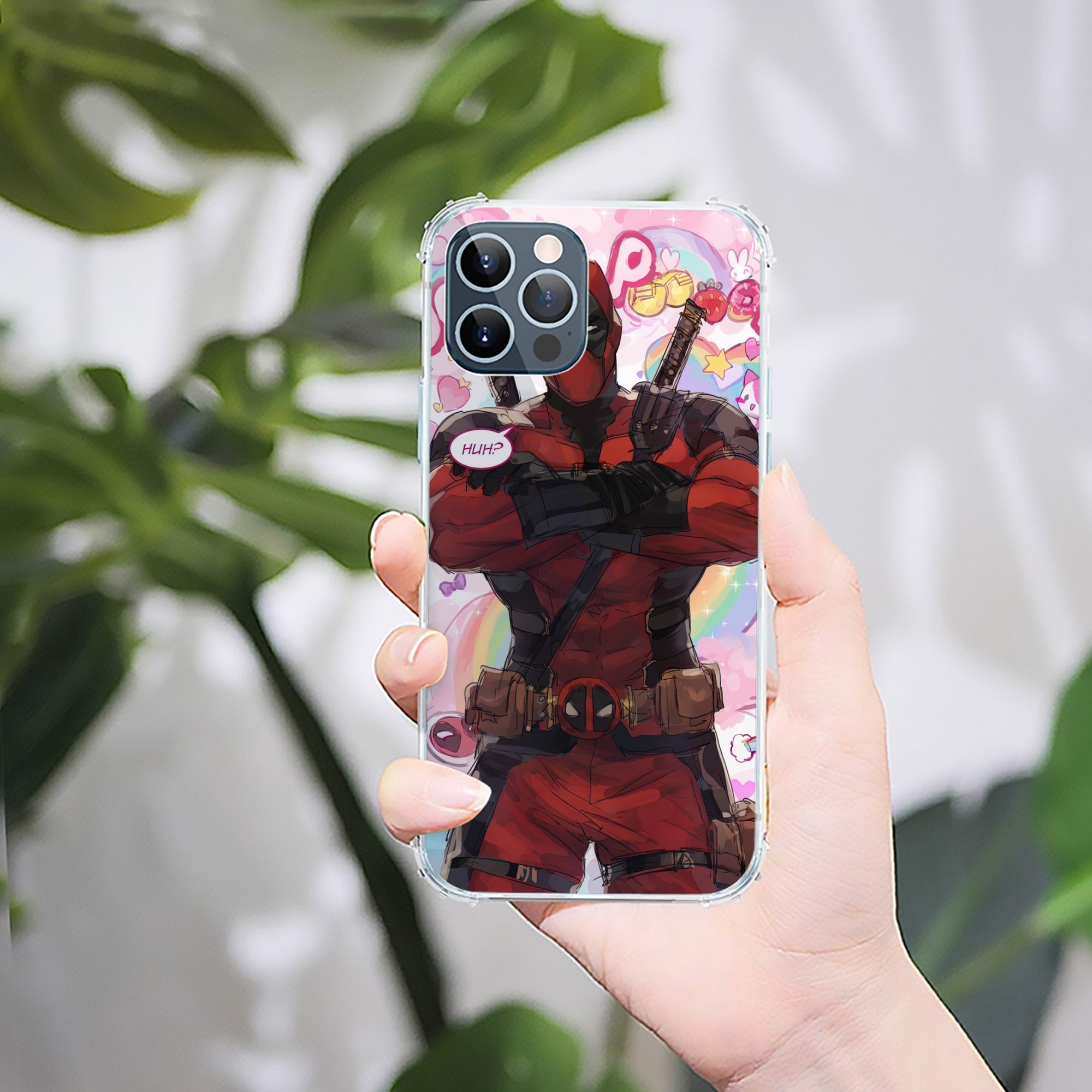 （画像用） Deadpool デッドプール 【iPhone 12シリーズ対応】透明スマホケース（クリアソフトケース）